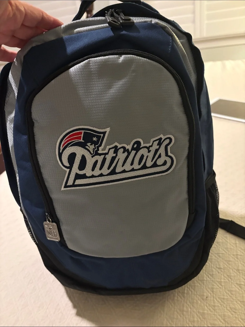New England Patriots backpack book bag new tag FOOTBALL